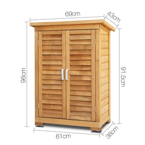 Gardeon Portable Wooden Garden Storage Cabinet