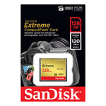 SanDisk 128GB Extreme CompactFlash Card with (write) 85MB/s and (Read)120MB/s - SDCFXSB-128G