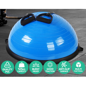 Everfit Balance Ball Trainer Fitness Yoga Gym Exercise Core Pilates Half Blue