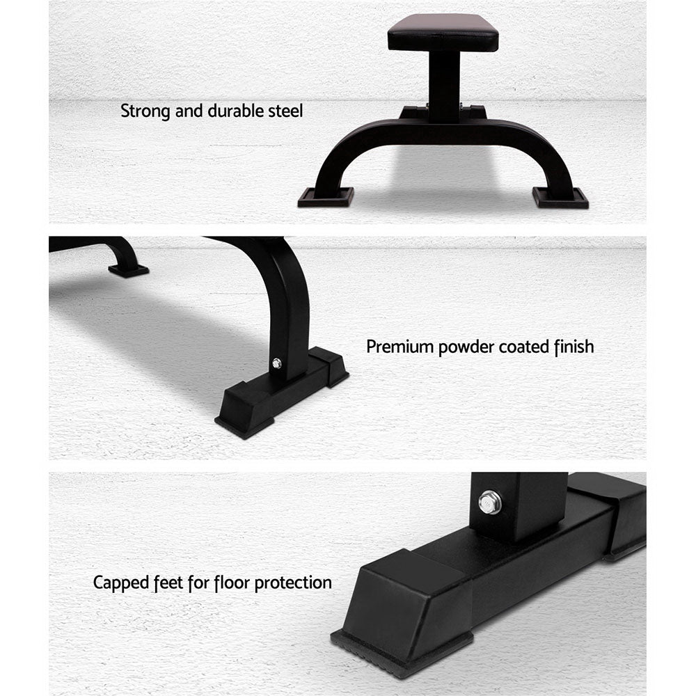 Everfit Flat Bench Weight Press Fitness Gym Exercise Equipment