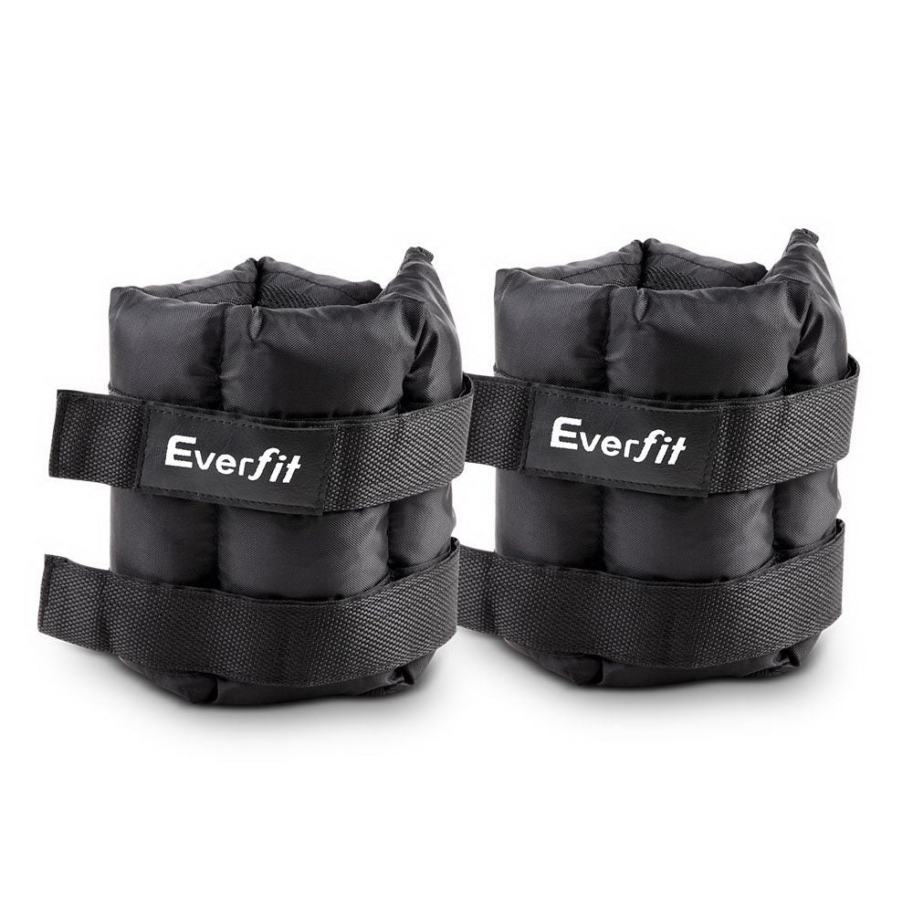 Everfit Set of 2 Wrist Ankle Weights 5kg with Straps