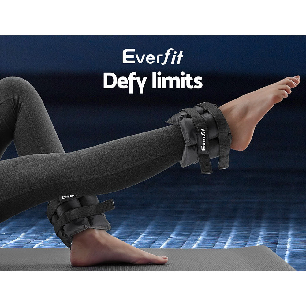 Everfit Set of 2 Wrist Ankle Weights 5kg with Straps