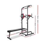 Everfit Power Tower 9-IN-1 Multi-Function Station Fitness Gym Equipment