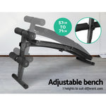 Everfit Home Exercise Fitness Adjustable Sit Up Bench