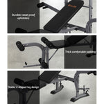 Everfit Multi Station Weight Bench Press Fitness Weights Equipment Incline Black