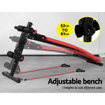 Everfit Adjustable Sit Up Bench Press Weight Gym Home Exercise Fitness Decline