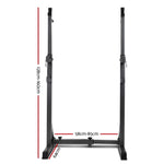 Everfit Squat Rack Pair Fitness Weight Lifting Gym Exercise Barbell Stand