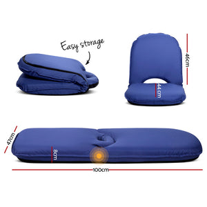 Artiss Foldable Beach Sun Picnic Seat - Navy