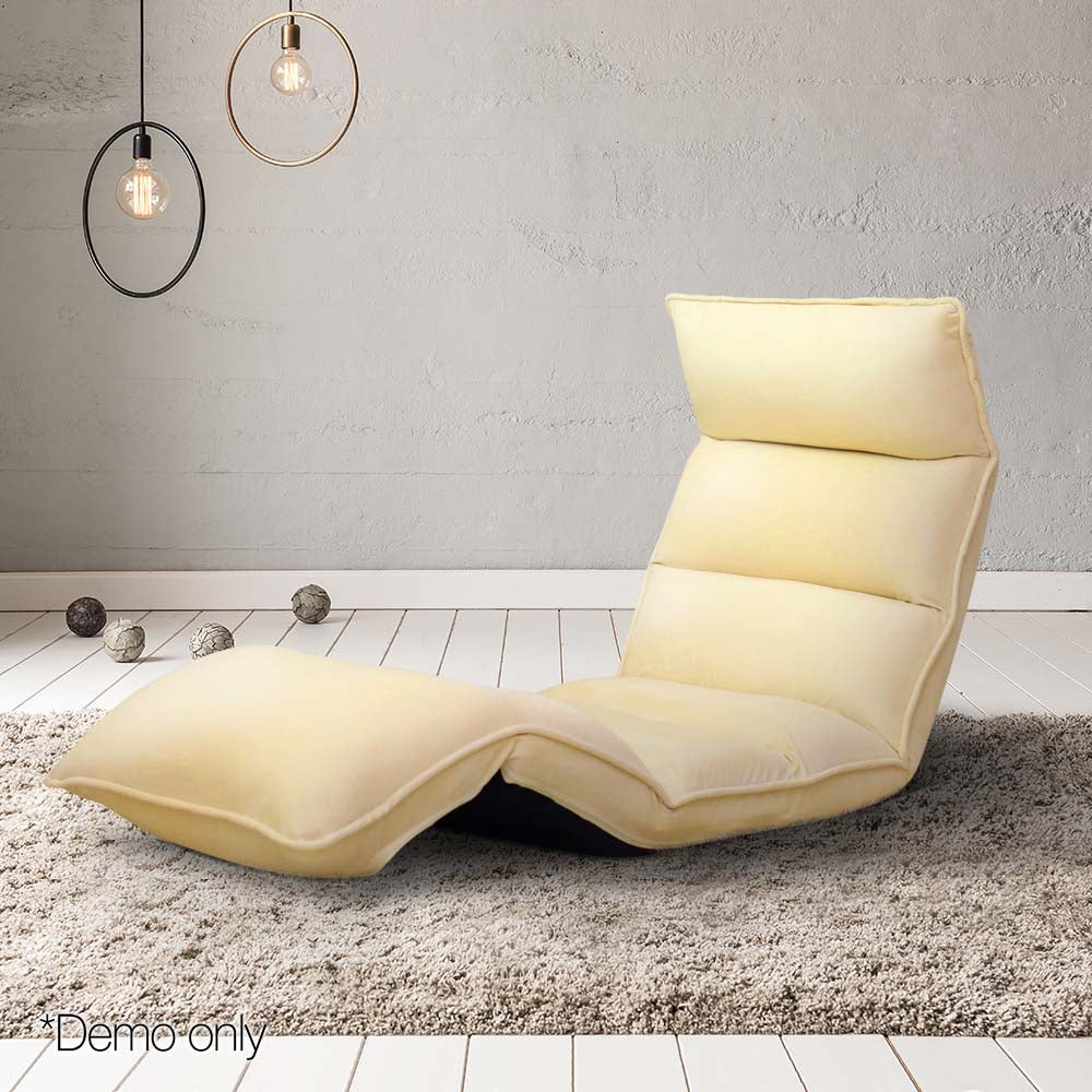 Artiss Adjustable Lounge Sofa Chair - 75 Adjustable Angles Taupe