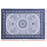 Artiss Short Pile Floor Rug 120x170cm Gaspar Blue