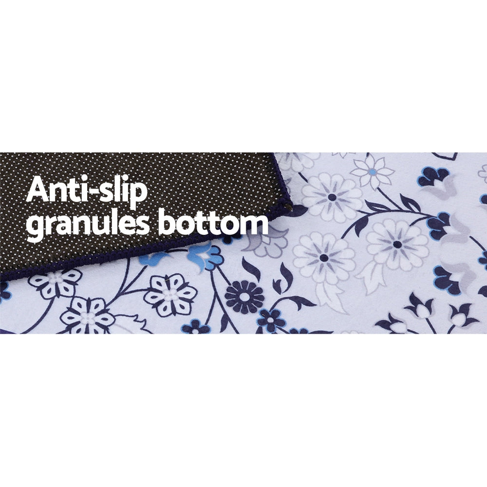 Artiss Short Pile Floor Rug 120x170cm Gaspar Blue