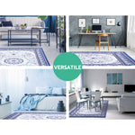 Artiss Short Pile Floor Rug 120x170cm Gaspar Blue