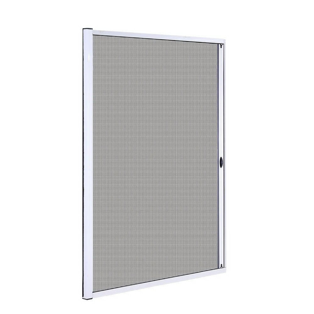 Instahut Retractable Magnetic Fly Screen Flyscreen Door Mesh Sliding 1.2m x 2.1m White