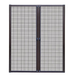 Instahut Retractable Magnetic Fly Screen Flyscreen Door Mesh Sliding 1.8m x 2.1m Brown