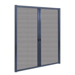 Instahut Retractable Magnetic Fly Screen Flyscreen Door Mesh Sliding 1.8m x 2.1m Grey