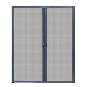 Instahut Retractable Magnetic Fly Screen Flyscreen Door Mesh Sliding 1.8m x 2.1m Grey