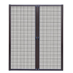 Instahut Retractable Magnetic Fly Screen Flyscreen Door Mesh Sliding 2.3m x 2.4m Brown