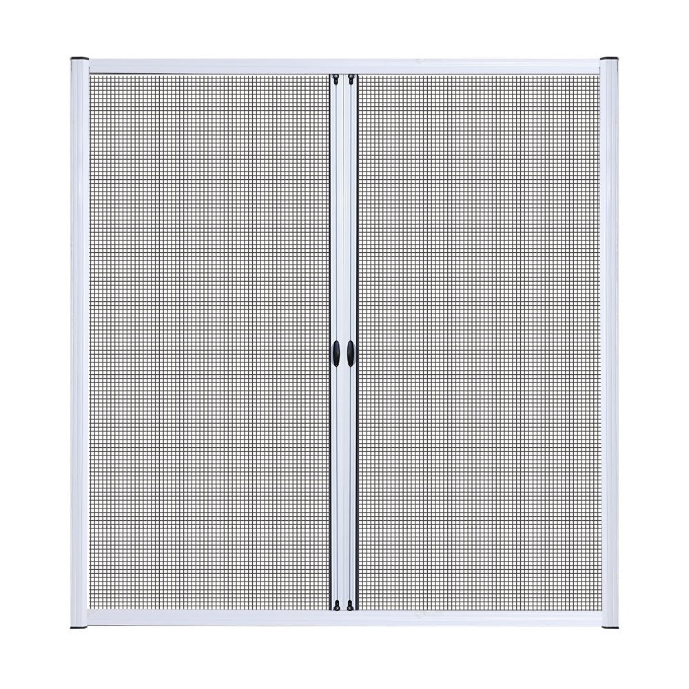 Instahut Retractable Magnetic Fly Screen Flyscreen Door Mesh Sliding 2.3m x 2.4m White