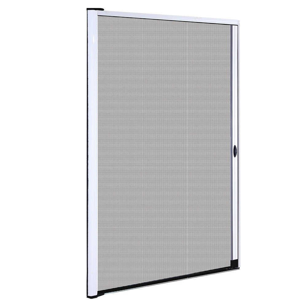 Instahut Retractable Magnetic Fly Screen Flyscreen Door Mesh Sliding 1.2m x 2.1m White