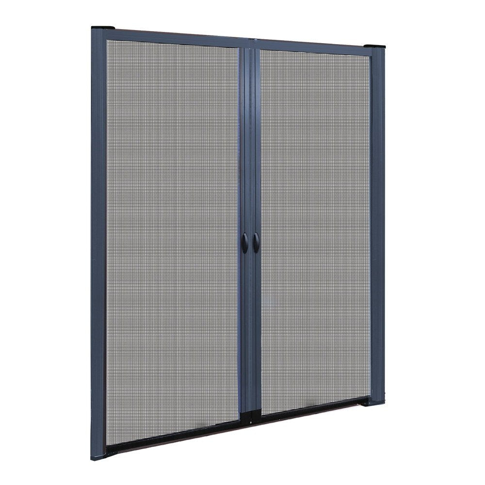 Instahut Retractable Magnetic Fly Screen Flyscreen Door Mesh Sliding 2.3m x 2.4m Grey