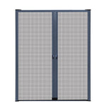 Instahut Retractable Magnetic Fly Screen Flyscreen Door Mesh Sliding 2.3m x 2.4m Grey