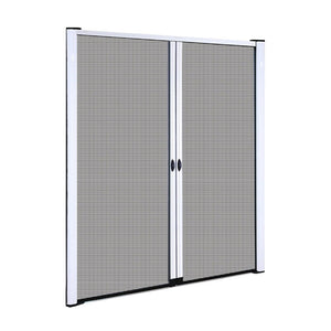 Instahut Retractable Magnetic Fly Screen Flyscreen Door Mesh Sliding 2.3m x 2.4m White