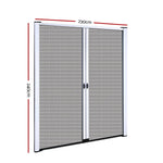 Instahut Retractable Magnetic Fly Screen Flyscreen Door Mesh Sliding 2.3m x 2.4m White