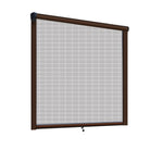 Instahut Retractable Window Fly Screen Flyscreen Mesh DIY 1.5m x 1.5m Brown