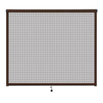 Instahut Retractable Window Fly Screen Flyscreen Mesh DIY 1.5m x 1.5m Brown