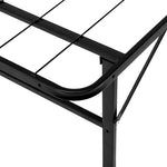 Artiss Foldable Double Metal Bed Frame - Black