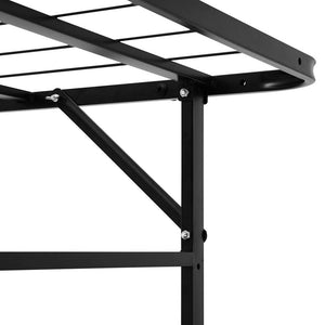 Artiss Foldable Double Metal Bed Frame - Black