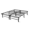 Artiss Foldable Queen Metal Bed Frame - Black