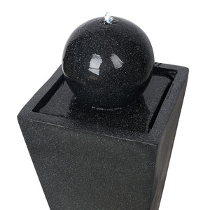 Gardeon Solar Powered Water Fountain - Black