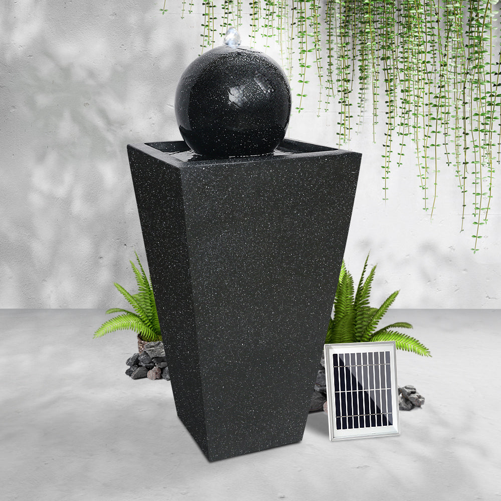 Gardeon Solar Powered Water Fountain - Black