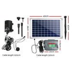 Gardeon 800L/H Submersible Fountain Pump with Solar Panel