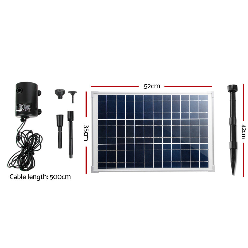 Gardeon 1400L/H Submersible Fountain Pump with Solar Panel