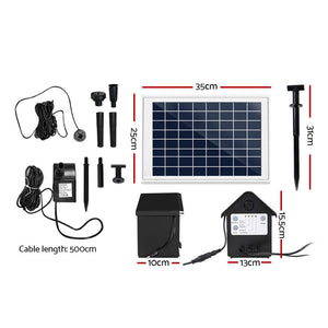 Gardeon Solar Powered Water Pond Pump 60W