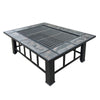 Grillz Outdoor Fire Pit BBQ Table Grill Fireplace