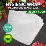 Set of 100 Large Food Sealer Bags