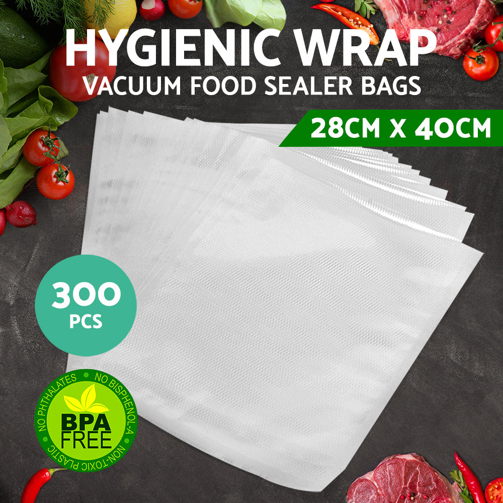 Set of 300 Large Food Sealer Bags