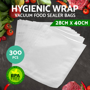 Set of 300 Large Food Sealer Bags