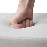Artiss Fabric Square Foot Stool - Beige
