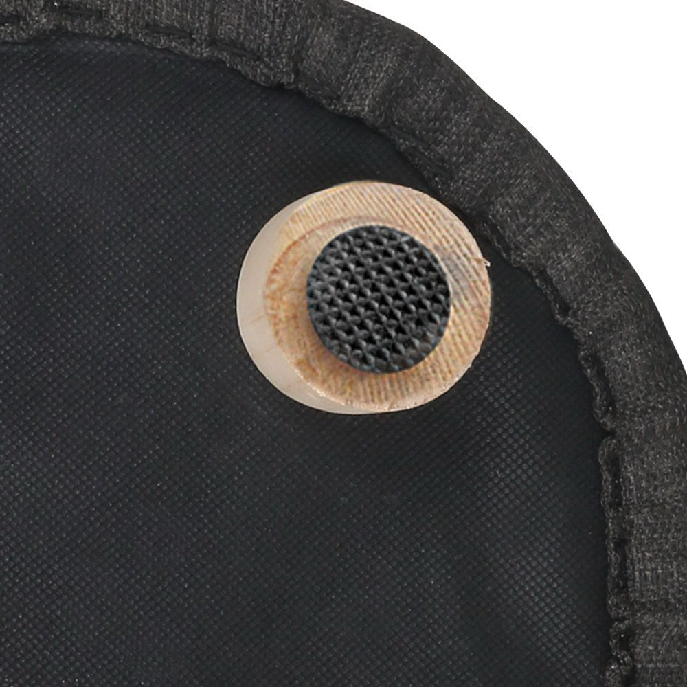 Artiss Pine Wood Round Ottoman Foot Stool - Charcoal