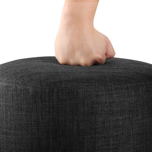 Artiss Ottoman Footstool Foot Rest Stool Fabric Charcoal