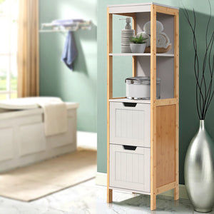 Artiss Bathroom Cabinet Tallboy Furniture Toilet Storage Laundry Cupboard 115cm