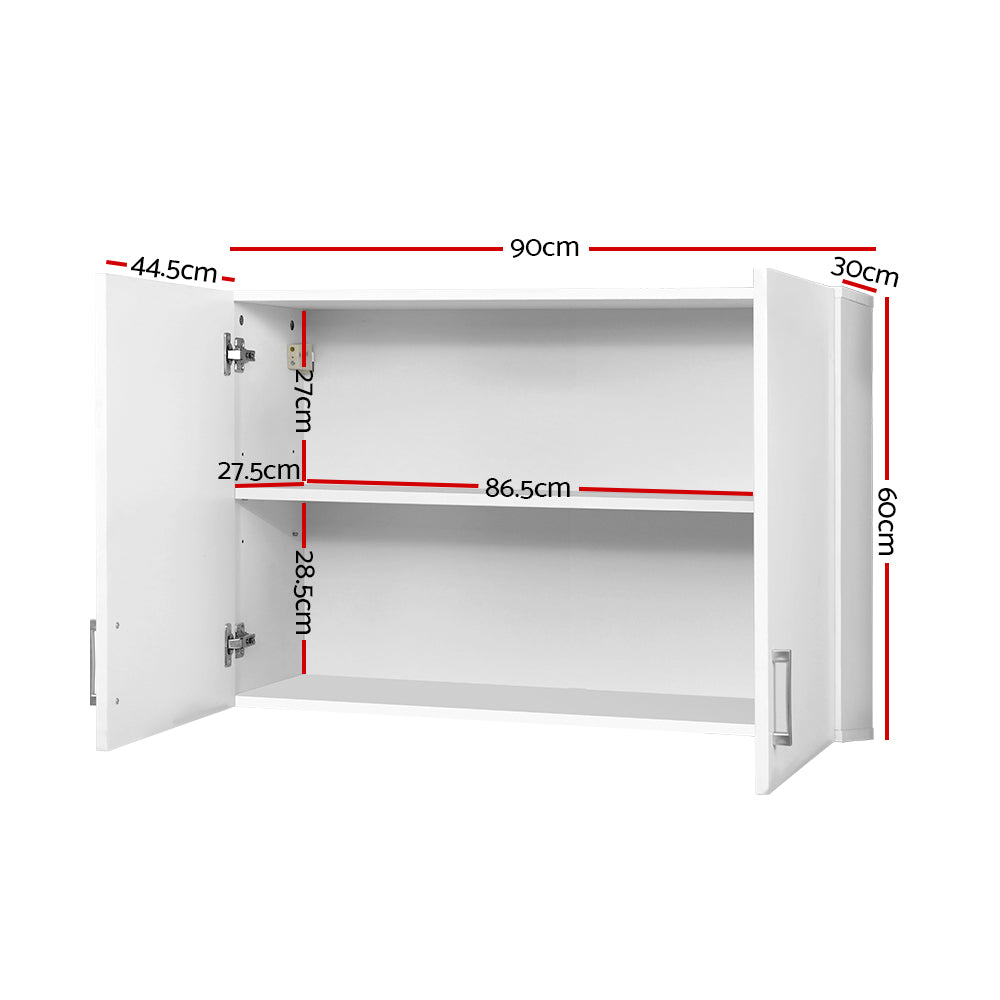 Artiss Bathroom Kitchen Bedroom Cabinet Storage Unit Cupboard Organizer White