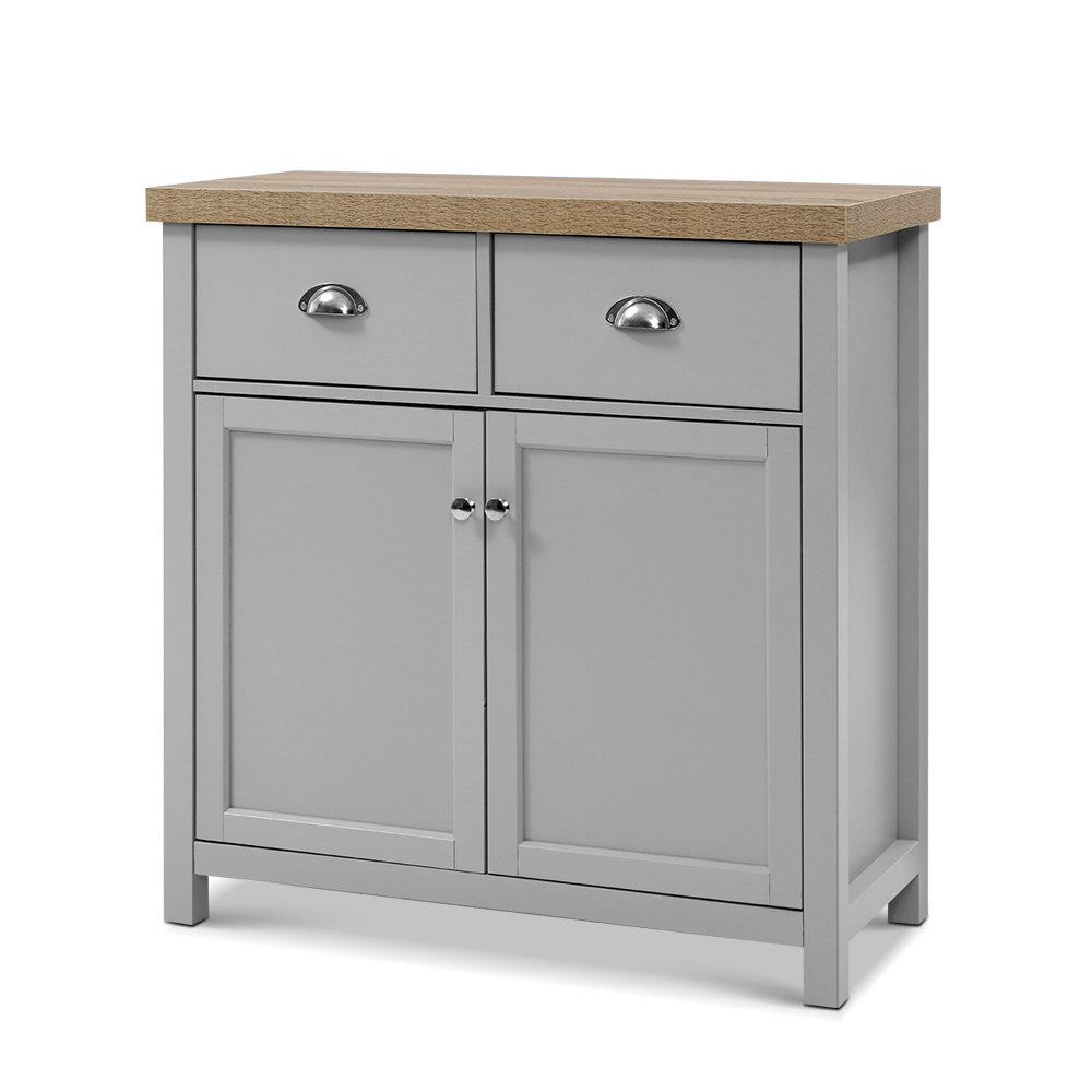 Artiss MEDI Sideboard Buffet Storage Cabinet Cupboard Drawer Dresser Table Grey