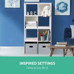 Artiss 8 Cube Display Storage Shelf - White