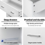 Artiss Tallboy 4 Drawers Storage Cabinet - White