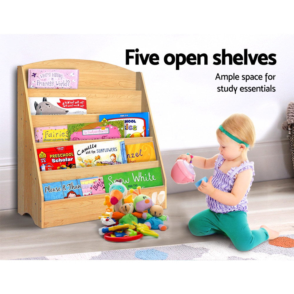 Artiss 5 Tier Kids Bookshelf - Wooden